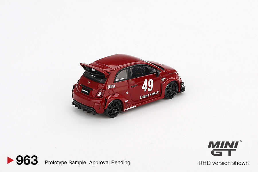 Mô hình xe Mini GT 1:64 LB-WORKS x Abas Works ABARTH 595 Red - MGT00963