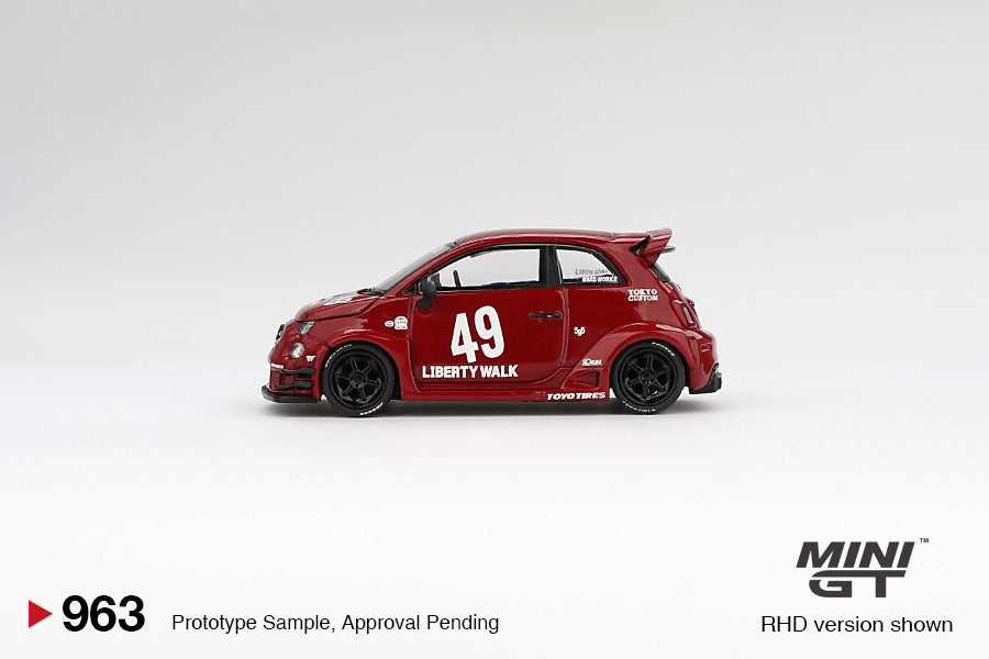 Mô hình xe Mini GT 1:64 LB-WORKS x Abas Works ABARTH 595 Red - MGT00963