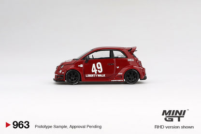 Mô hình xe Mini GT 1:64 LB-WORKS x Abas Works ABARTH 595 Red - MGT00963