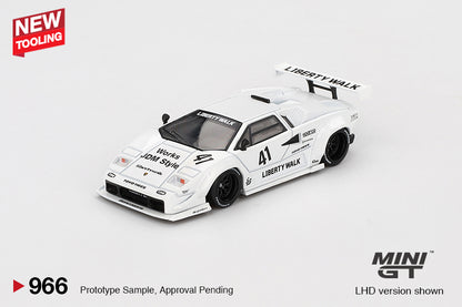 Mô hình xe Mini GT 1:64 Lamborghini Countach LB-WORKS White 2024 Tokyo Auto Salon - MGT00966