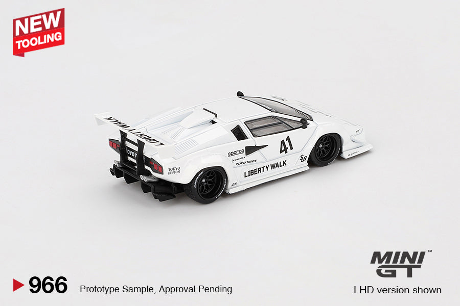Mô hình xe Mini GT 1:64 Lamborghini Countach LB-WORKS White 2024 Tokyo Auto Salon - MGT00966