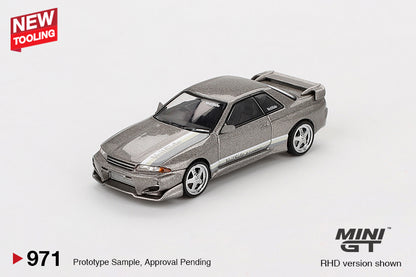 Mô hình xe Mini GT 1:64 Nissan Skyline GT-R (R32) Veilside Combat C-I Veilside Combat Grey - MGT00971