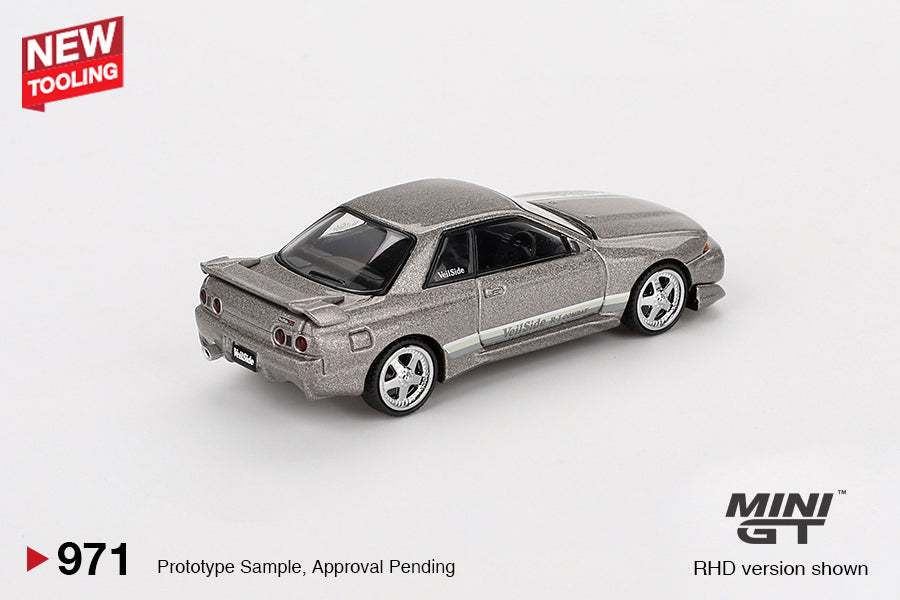 Mô hình xe Mini GT 1:64 Nissan Skyline GT-R (R32) Veilside Combat C-I Veilside Combat Grey - MGT00971