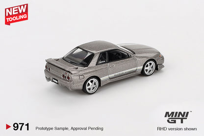 Mô hình xe Mini GT 1:64 Nissan Skyline GT-R (R32) Veilside Combat C-I Veilside Combat Grey - MGT00971