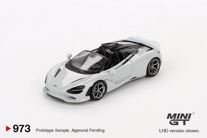 Mô hình xe Mini GT 1:64 McLaren 750S Spider Cirrus Grey - MGT00973