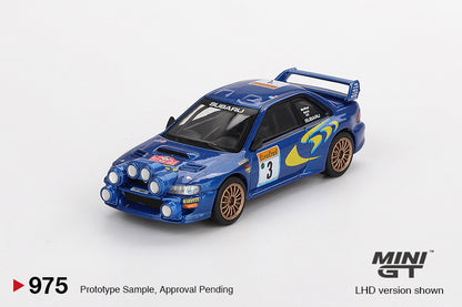 Mô hình xe Mini GT 1:64 Subaru Impreza WRC98 1998 Rally Monte-Carlo 3rd Place #3 - MGT00975
