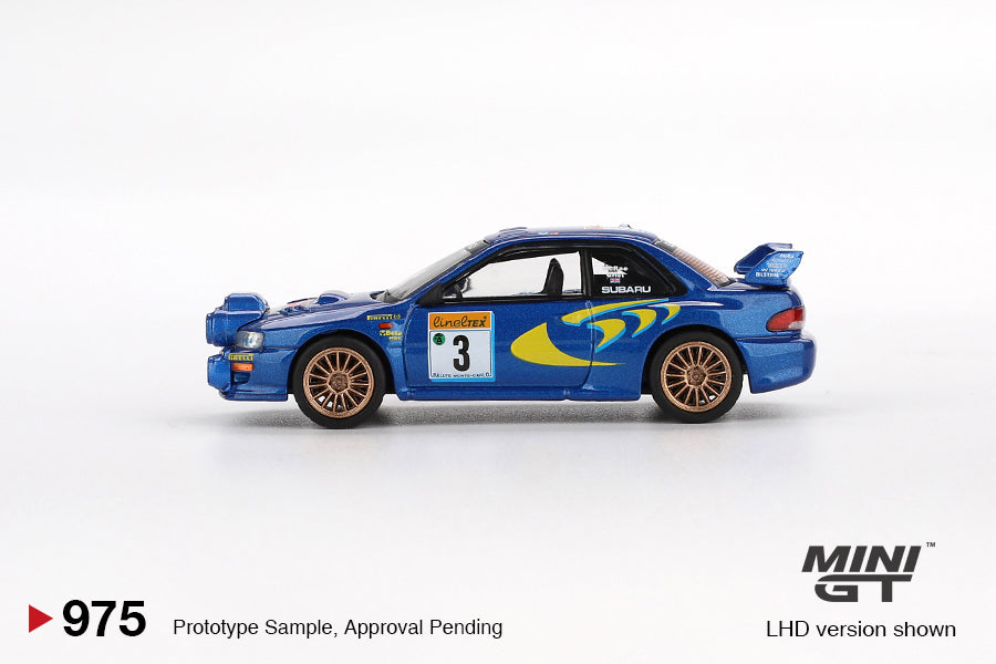 Mô hình xe Mini GT 1:64 Subaru Impreza WRC98 1998 Rally Monte-Carlo 3rd Place #3 - MGT00975