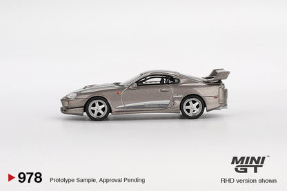 Mô hình xe Mini GT 1:64 Toyota Supra VeilSide Combat V-II Combat Grey - MGT00978