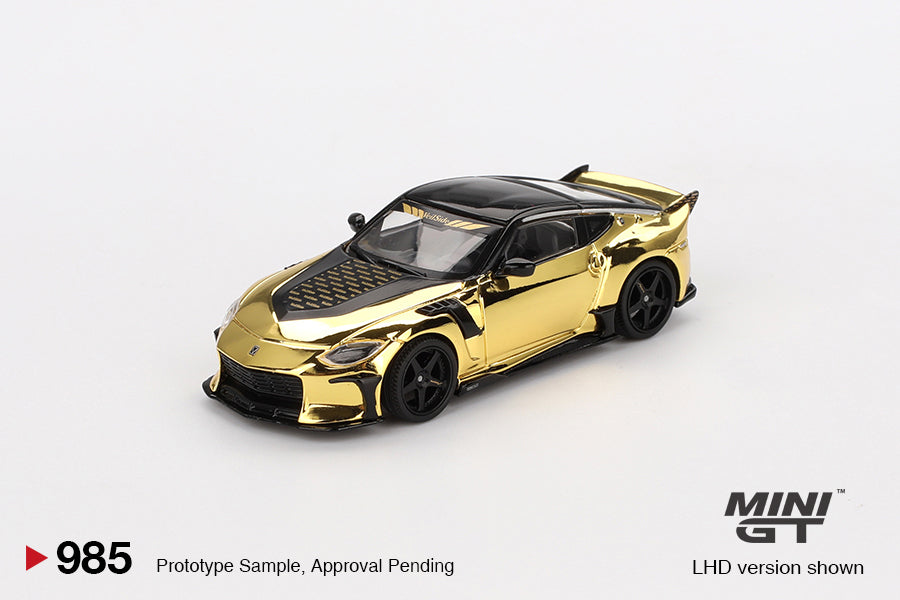 Mô hình xe Mini GT 1:64 Nissan Z VeilSide FFZ400 Gold Chrome - MGT00985