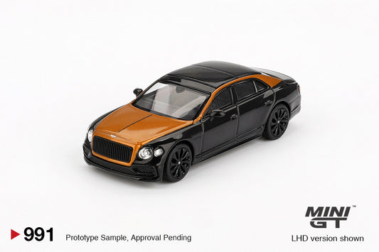 Mô hình xe Mini GT 1:64 Bentley Flying Spur Orange Flame / Onyx - MGT00991