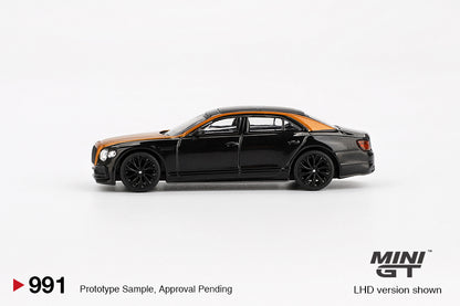 Mô hình xe Mini GT 1:64 Bentley Flying Spur Orange Flame / Onyx - MGT00991