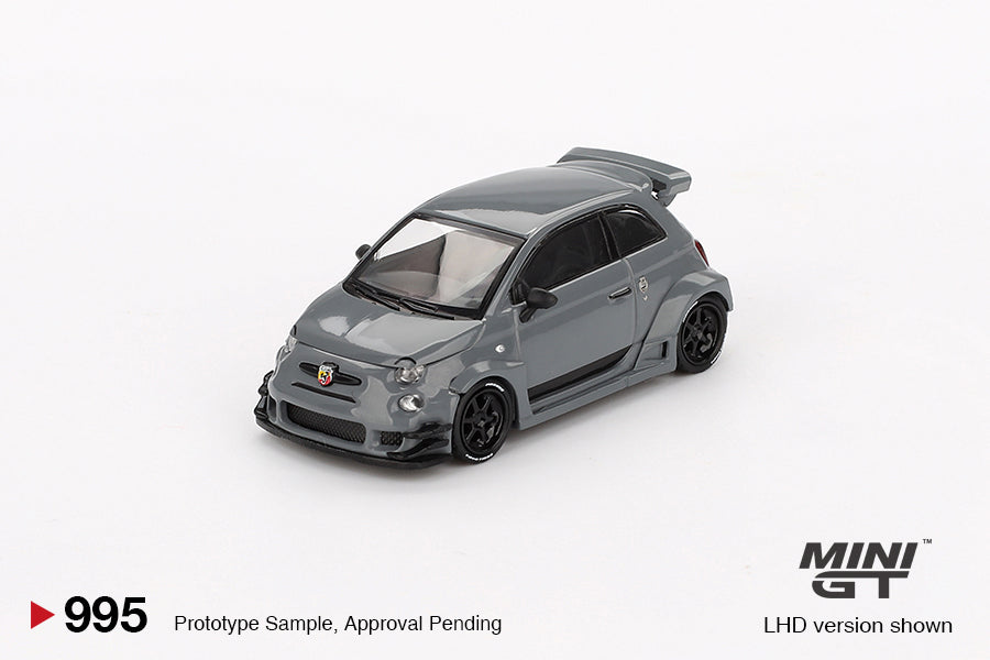 Mô hình xe Mini GT 1:64 Abarth 595 LB-WORKS x Abas Works Grey - MGT00995