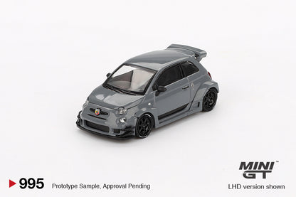 Mô hình xe Mini GT 1:64 Abarth 595 LB-WORKS x Abas Works Grey - MGT00995