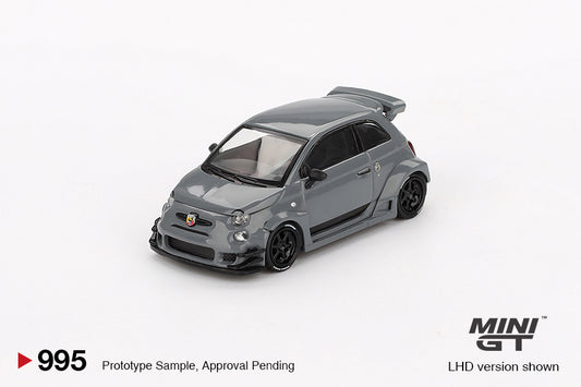 Mô hình xe Mini GT 1:64 Abarth 595 LB-WORKS x Abas Works Grey - MGT00995