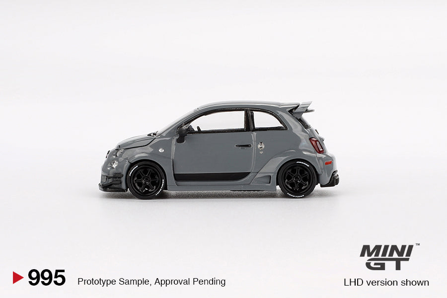Mô hình xe Mini GT 1:64 Abarth 595 LB-WORKS x Abas Works Grey - MGT00995