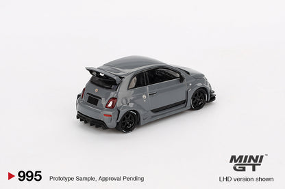 Mô hình xe Mini GT 1:64 Abarth 595 LB-WORKS x Abas Works Grey - MGT00995