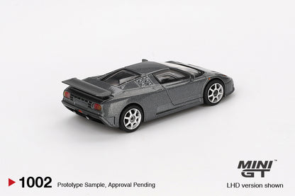 Mô hình xe Mini GT 1:64 Bugatti EB110 Super Sport Grigio Scuro - MGT01002