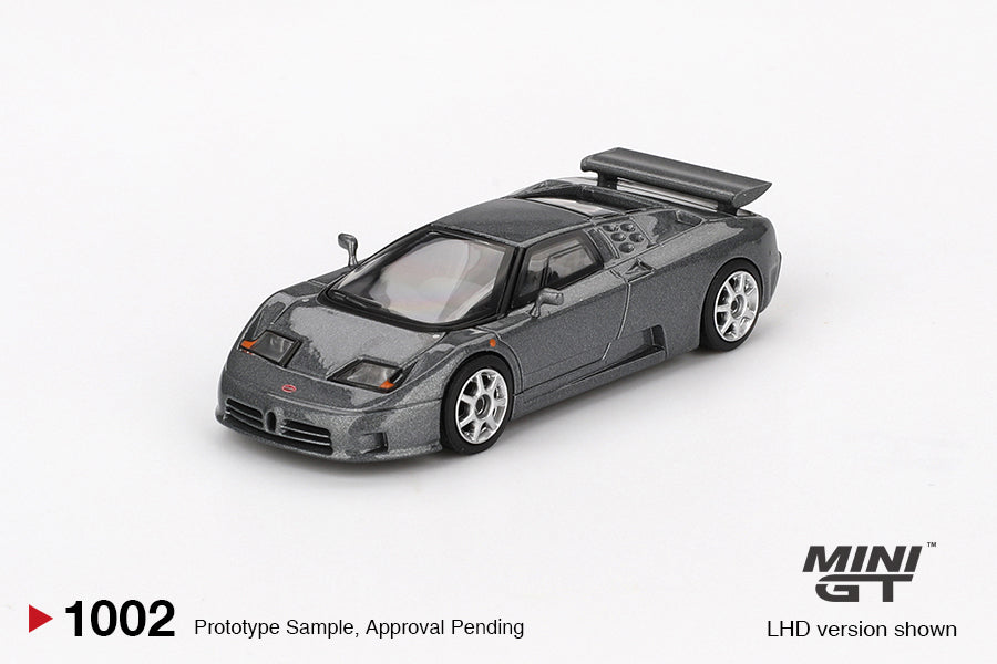 Mô hình xe Mini GT 1:64 Bugatti EB110 Super Sport Grigio Scuro - MGT01002