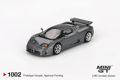 Mô hình xe Mini GT 1:64 Bugatti EB110 Super Sport Grigio Scuro - MGT01002