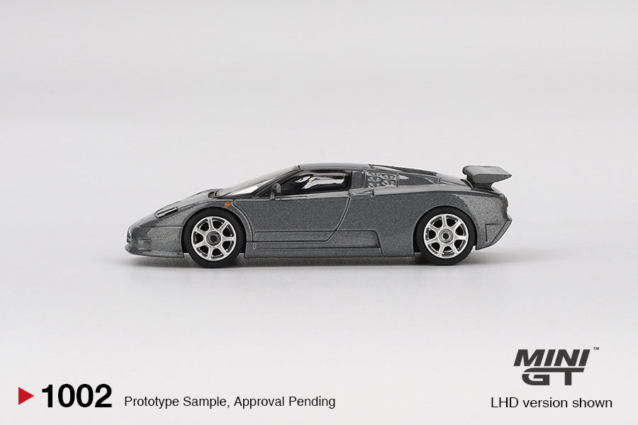 Mô hình xe Mini GT 1:64 Bugatti EB110 Super Sport Grigio Scuro - MGT01002