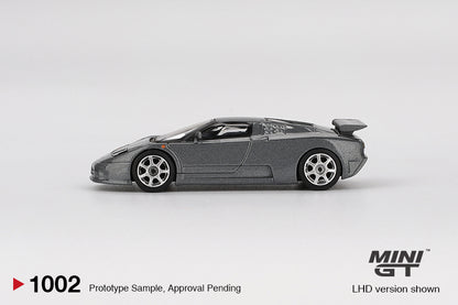 Mô hình xe Mini GT 1:64 Bugatti EB110 Super Sport Grigio Scuro - MGT01002