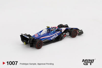 Mô hình xe Mini GT 1:64 RB VCARB 01 #22 Yuki Tsunoda 2024 F1 2024 Bahrain GP - MGT01007