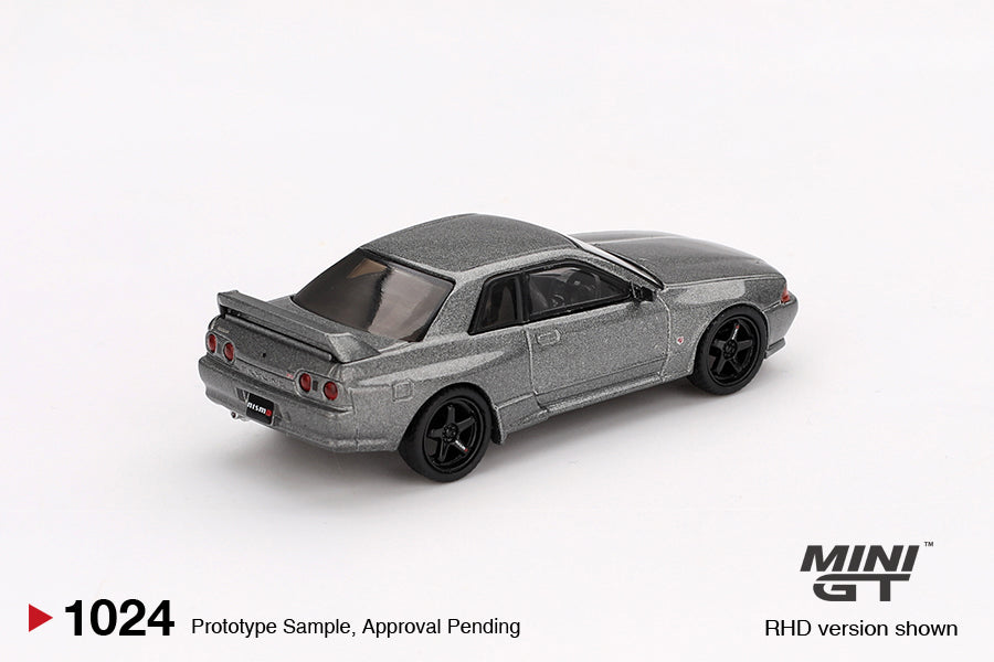 Mô hình xe Mini GT 1:64 Nissan Skyline GT-R (NISMO BNR32 CRS Version) Dark Metal Gray - MGT01024