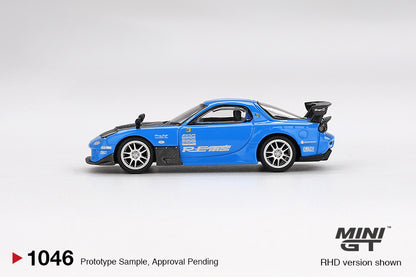 Mô hình xe Mini GT 1:64 Mazda RX-7 RE-Amemiya 20B NA 3ROTOR-7 “Ama-san Go” - MGT01046