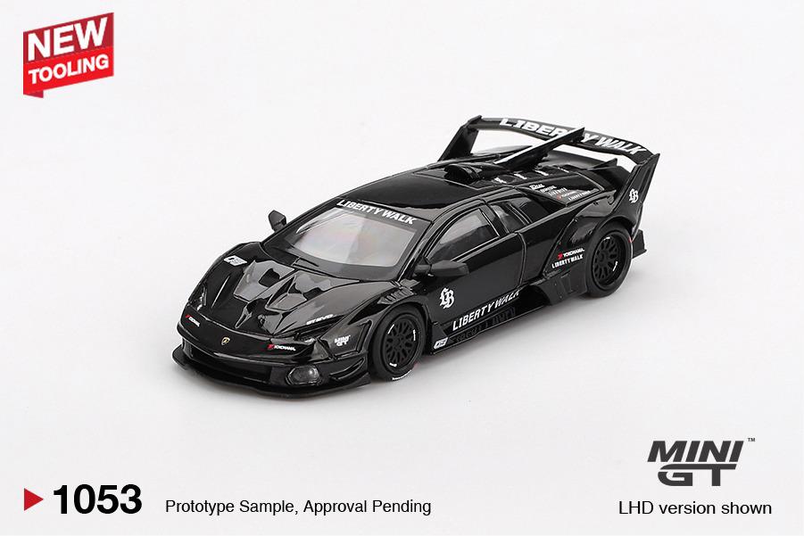 [PRE-SALE 09/2025] Mô hình xe Mini GT 1:64 Lamborghini-LB-Silhouette-WORKS-MURCIELAGO-GT-Evo 
Black - MGT01053