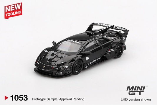[PRE-SALE 09/2025] Mô hình xe Mini GT 1:64 Lamborghini-LB-Silhouette-WORKS-MURCIELAGO-GT-Evo 
Black - MGT01053