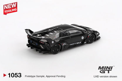 [PRE-SALE 09/2025] Mô hình xe Mini GT 1:64 Lamborghini-LB-Silhouette-WORKS-MURCIELAGO-GT-Evo 
Black - MGT01053