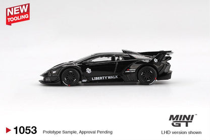 [PRE-SALE 09/2025] Mô hình xe Mini GT 1:64 Lamborghini-LB-Silhouette-WORKS-MURCIELAGO-GT-Evo 
Black - MGT01053
