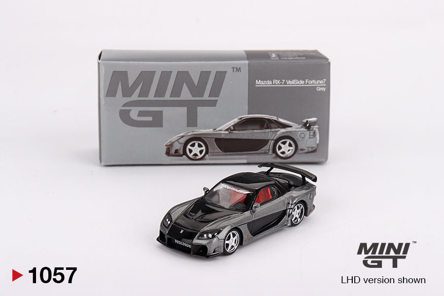 Mô hình xe Mini GT 1:64 Mazda RX-7 VeilSide Fortune Grey - MGT01057