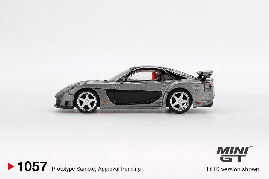 Mô hình xe Mini GT 1:64 Mazda RX-7 VeilSide Fortune Grey - MGT01057