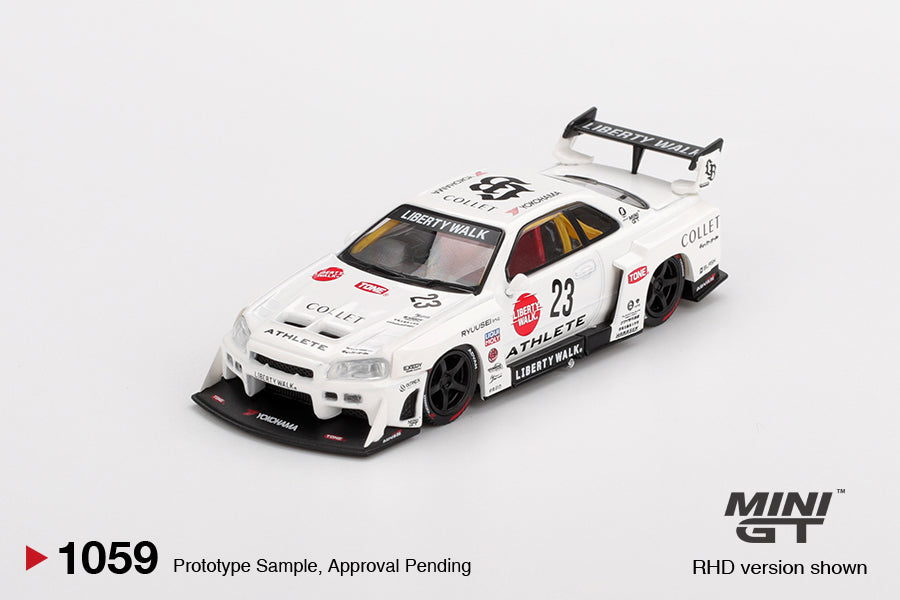 Mô hình xe Mini GT 1:64 Nissan LB-ER34 Super Silhouette ATHLETE/COLLET - MGT01059