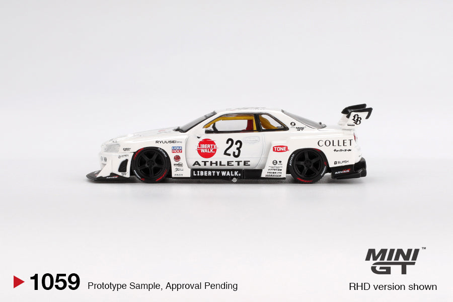 Mô hình xe Mini GT 1:64 Nissan LB-ER34 Super Silhouette ATHLETE/COLLET - MGT01059