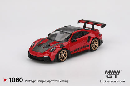 Mô hình xe Mini GT 1:64 Porsche 911 (992) GT3 RS Weissach Package Guards Red - MGT01060