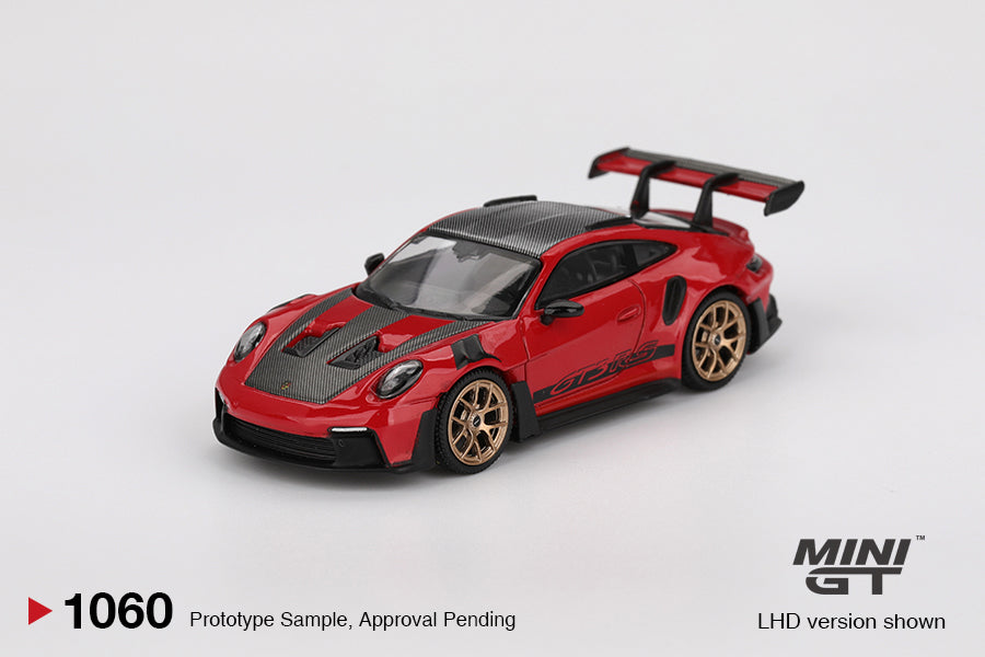 Mô hình xe Mini GT 1:64 Porsche 911 (992) GT3 RS Weissach Package Guards Red - MGT01060