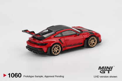 Mô hình xe Mini GT 1:64 Porsche 911 (992) GT3 RS Weissach Package Guards Red - MGT01060