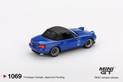 Mô hình xe Mini GT 1:64 Mazda Miata MX-5 (NA) Tuned Version Dark Blue - MGT01069