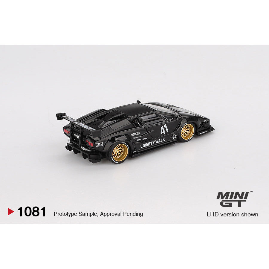 [Jualan Pra-pesanan] Akan datang November 2025: MINI GT 1/64 LAMBORGHINI COUNTACH LB-WORKS BLACK MGT01081 Model Kereta