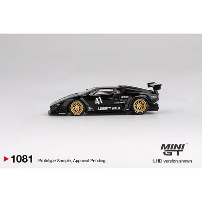 [Jualan Pra-pesanan] Akan datang November 2025: MINI GT 1/64 LAMBORGHINI COUNTACH LB-WORKS BLACK MGT01081 Model Kereta