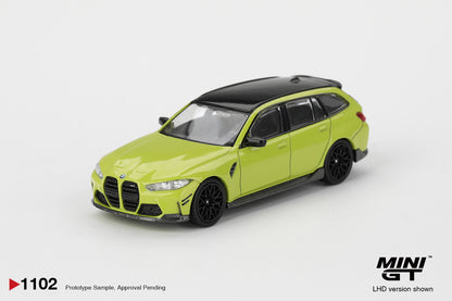 Sắp ra mắt Tháng 04/2026 mô hình xe Mini GT 1:64 BMW M3 M Performance Touring Sao Paulo Yellow MGT01102