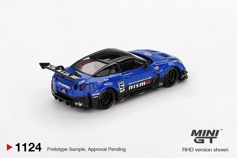 [Mocus Bán lượt mua trước] Sắp ra mắt tháng 11 2025 Mô hình xe Mini GT 1:64 Nissan Gtr R35 Thân Rộng Bóng GTR MGT01124