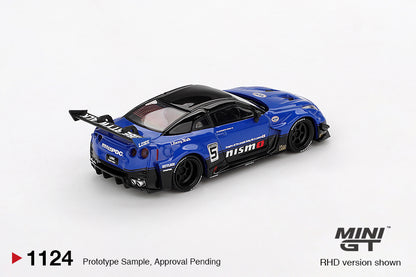 [Mocus Bán lượt mua trước] Sắp ra mắt tháng 11 2025 Mô hình xe Mini GT 1:64 Nissan Gtr R35 Thân Rộng Bóng GTR MGT01124