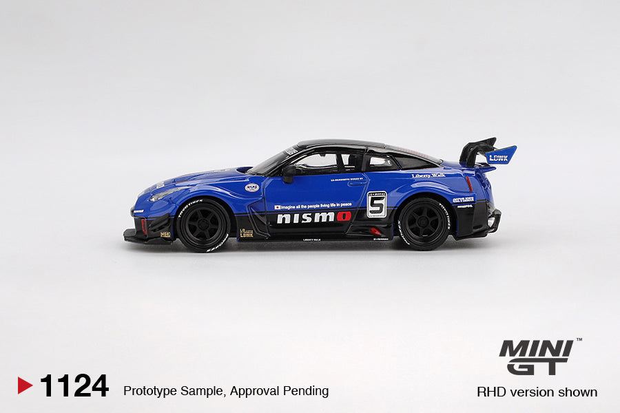 [Mocus Bán lượt mua trước] Sắp ra mắt tháng 11 2025 Mô hình xe Mini GT 1:64 Nissan Gtr R35 Thân Rộng Bóng GTR MGT01124