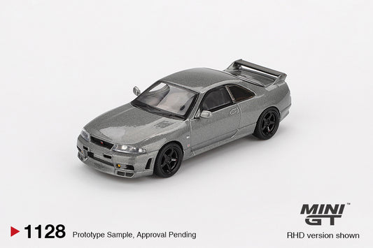 [Mocus Bán lượt mua trước] Sắp ra mắt Tháng 01/2026 mô hình xe Mini GT 1:64 NISSAN Skyline GT-R Dark Metal Gray (NISMO BCNR33 CRS Version) 1128