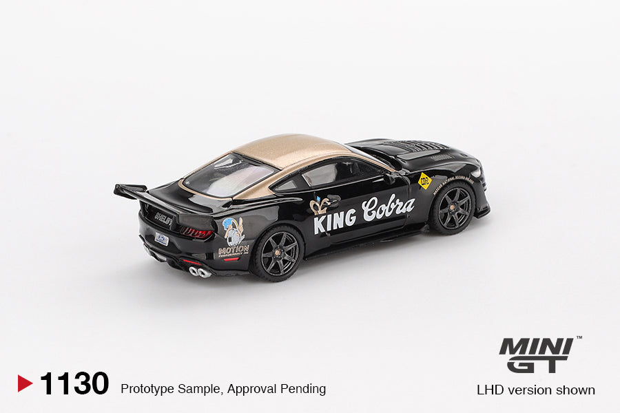 [Mocus Bán lượt mua trước] Sắp ra mắt Tháng 01/2026 mô hình xe Mini GT 1:64 Shelby GT500 Dragon Snake Concept Black/Gold 1130