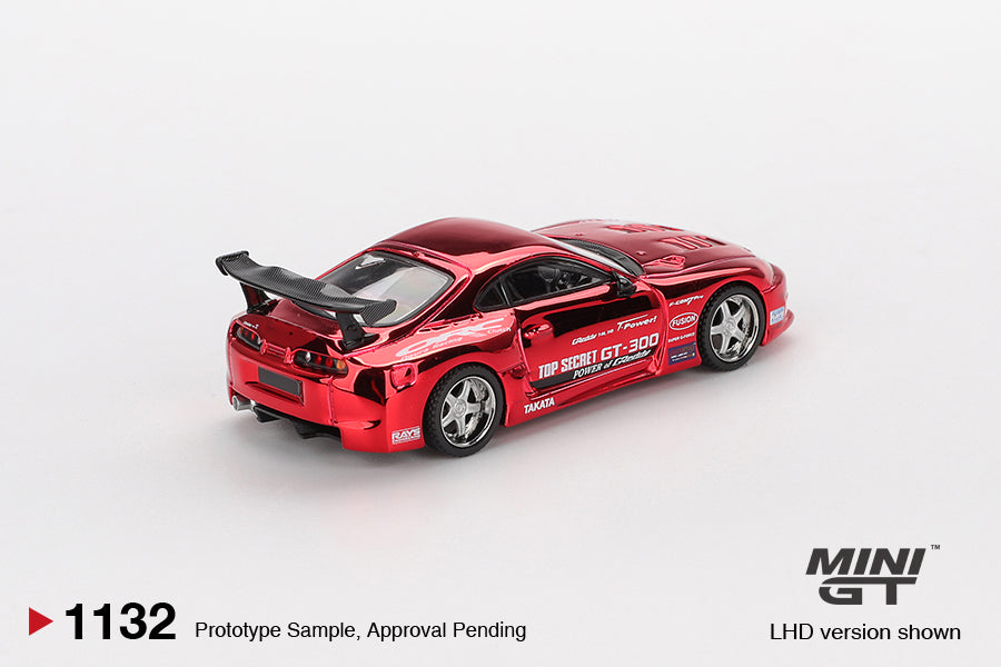 [Mocus Bán lượt mua trước] Sắp ra mắt Tháng 01/2026 mô hình xe Mini GT 1:64 Toyota Supra (A80) Top Secret GT-300 Top Secret Red Chrome 1132