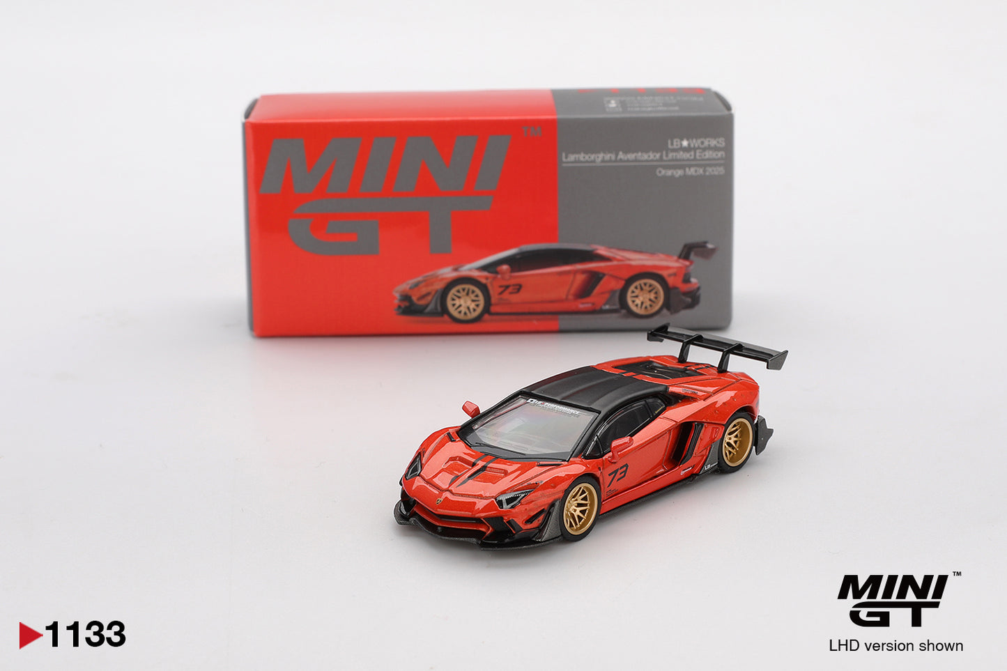 [Mocus Bán lượt mua trước] Sắp ra mắt tháng 12/2025  Mô hình xe Mini GT 1:64 Lamborghini Aventador MGT01133